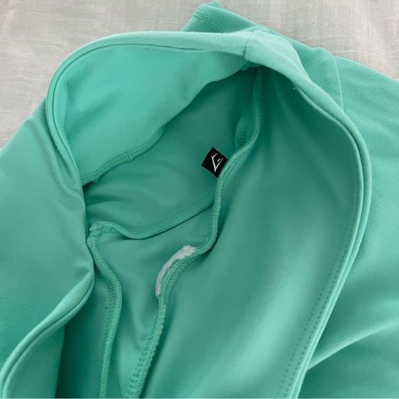 Gymshark Mint Green Mesh Logo Leggings - Picture 12 of 12